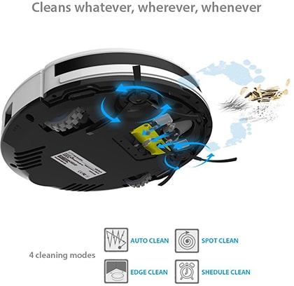 ILIFE V3s Pro robotic vacuum cleaner 4 cleaning modes-min
