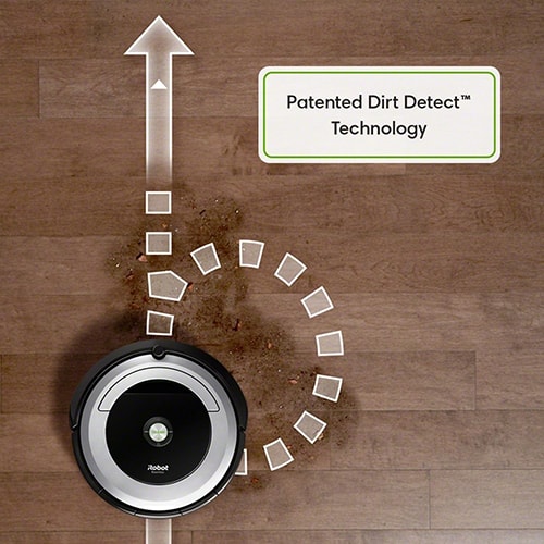 iRobot Roomba 690 dirt detect technology-min
