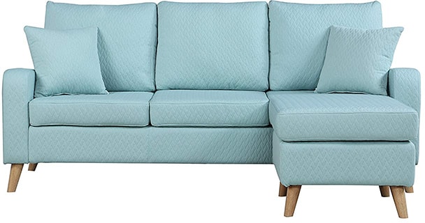 Divano Roma Furniture Sectional Sofa Light Blue Image 2-min