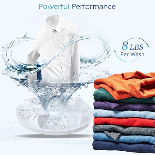 Merax Portable Washing Machine powerful performance 8 lbs per wash-min