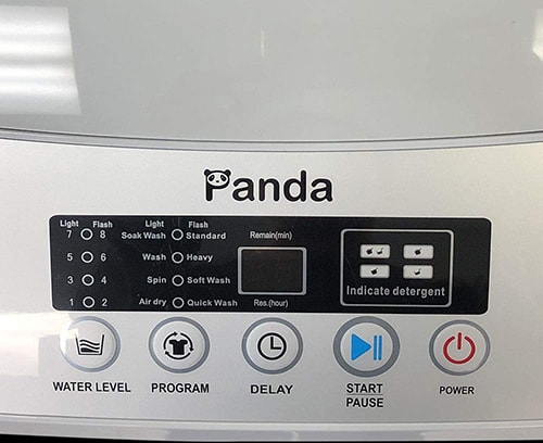 Panda PAN60SWR1 Compact Portable Washing Machine controls-min